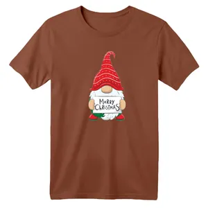 تی شرت آستین کوتاه بچگانه مدل بابانوئل کریسمس کد 6 رنگ موکایی