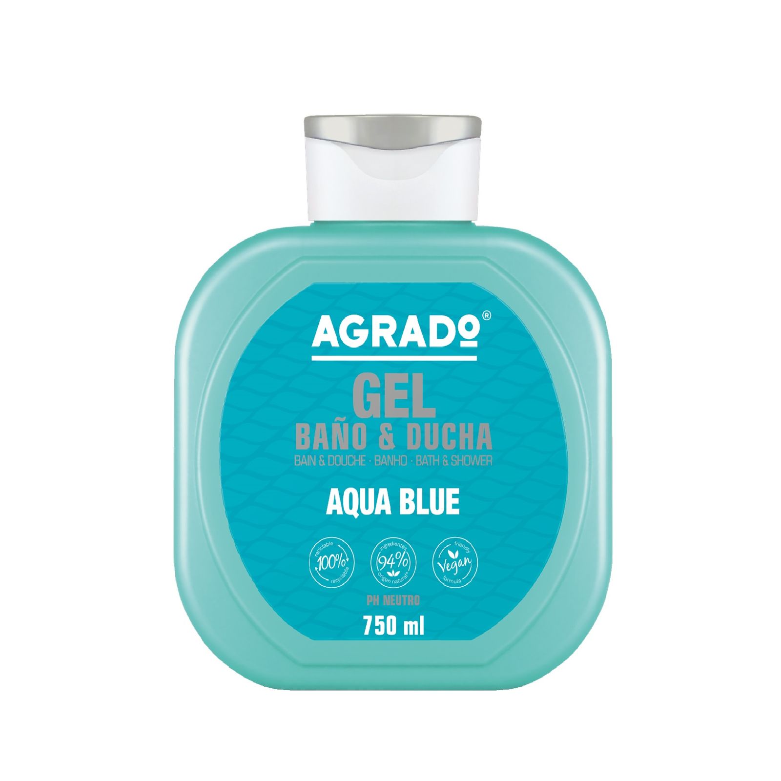 شامپو بدن آگرادو مدل Aqua Blue حجم 750 میلی لیتر -  - 2