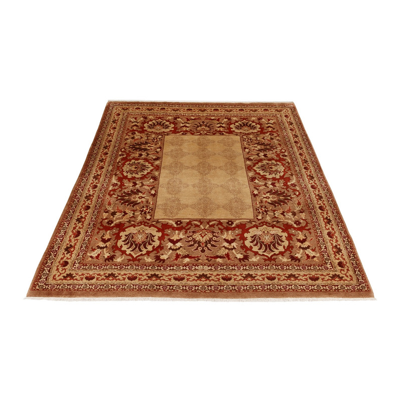 فرش دستباف شش و نیم متری سی پرشیا مدل 179738 زمینه شتری