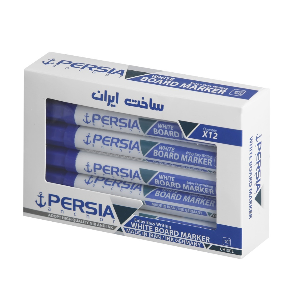 ماژیک وایت برد پرشیا کد P-201 بسته 12 عددی