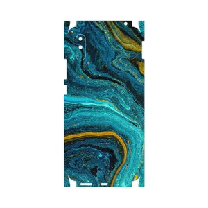 MAHOOT Turquoise marblewith golden streaks-FullSkin Cover Sticker for Xiaomi Redmi 9i Sport