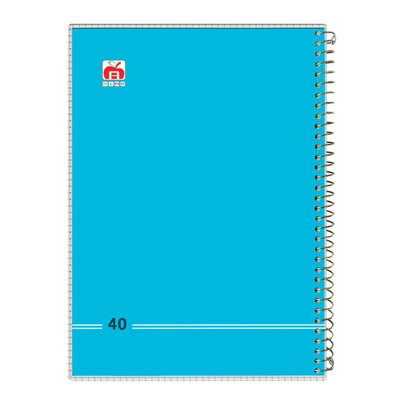 دفتر 40 برگ آلما مدل کلاسیک طرح طلقی کد 7484