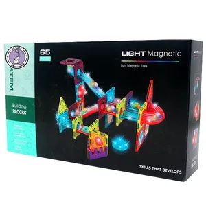 ساختنی 65 قطعه مدل مگنت تایل چراغ دار  باکیدز آیتم کد 1171