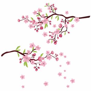 استیکر دیواری مدل شکوفه گیلاس کد 02