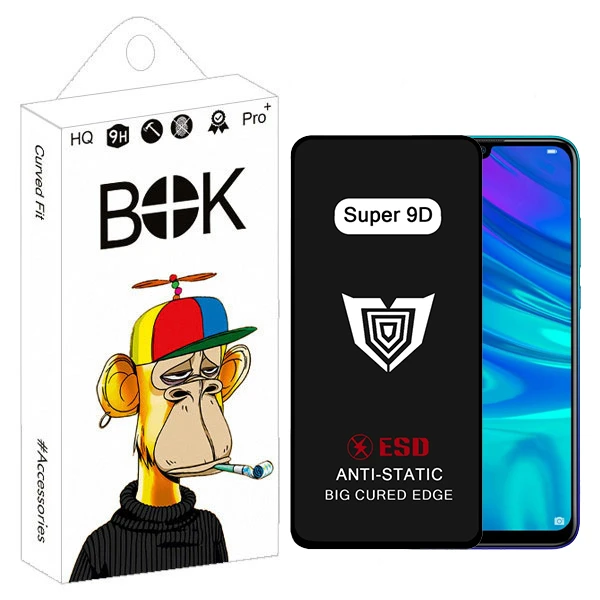محافظ صفحه نمایش بوک مدل Super 9D Touch مناسب برای گوشی موبایل هوآوی P Smart / Honor 10 Lite