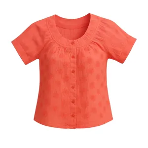 شومیز آستین کوتاه یقه گرد زنانه مدل s55