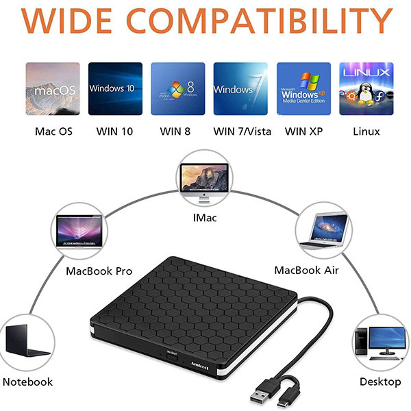 درایو dvd اکسترنال مدل Amicool