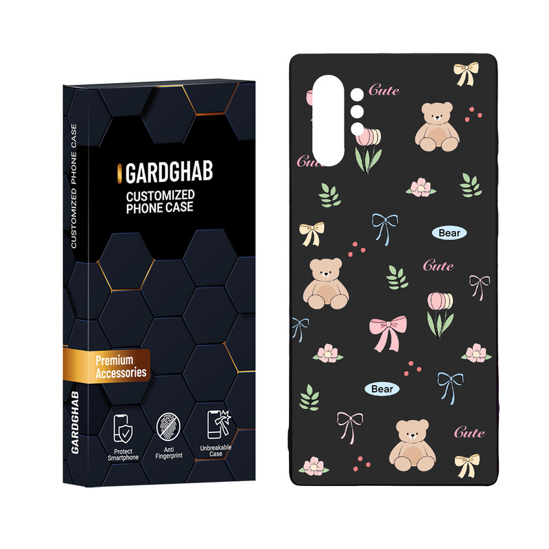 کاور گارد قاب مدل دور ژله ای پشت گلس فانتزی مناسب برای گوشی موبایل سامسونگ Galaxy Note 10 Plus