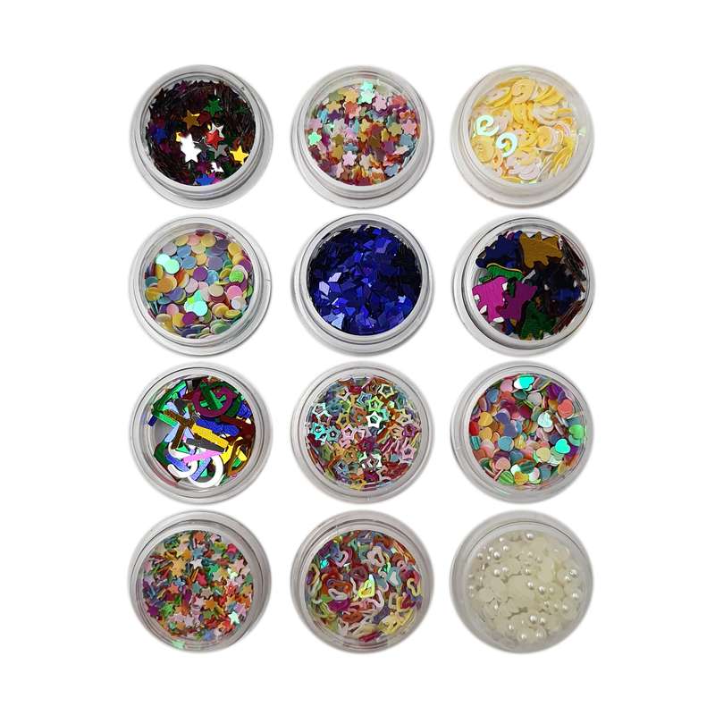 تزیین ناخن مدل g40 مجموعه 12 عددی