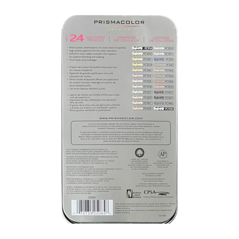 مداد رنگی 24 رنگ پریسماکالر مدل طیف پوست