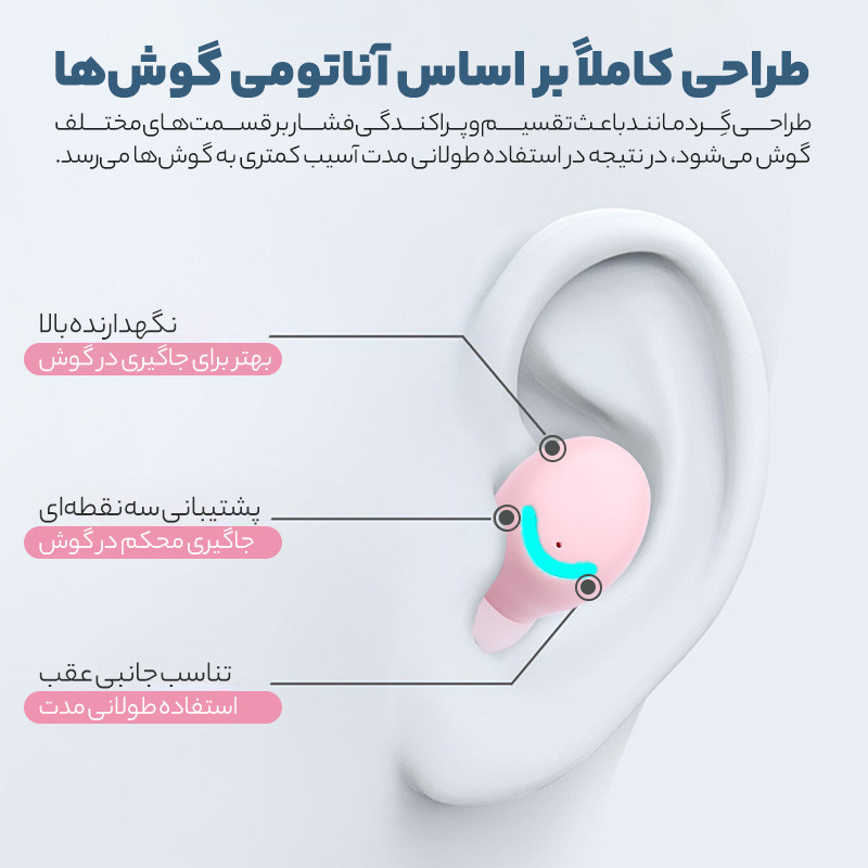 هدفون بلوتوثی مدل F͏IOTrue.W