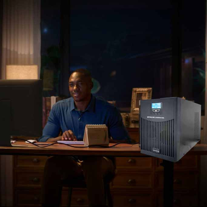 یو پی اس بستن پاور مدل BPONLINE-1000VA-9Ah ظرفیت 1000VA به همراه باتری داخلی