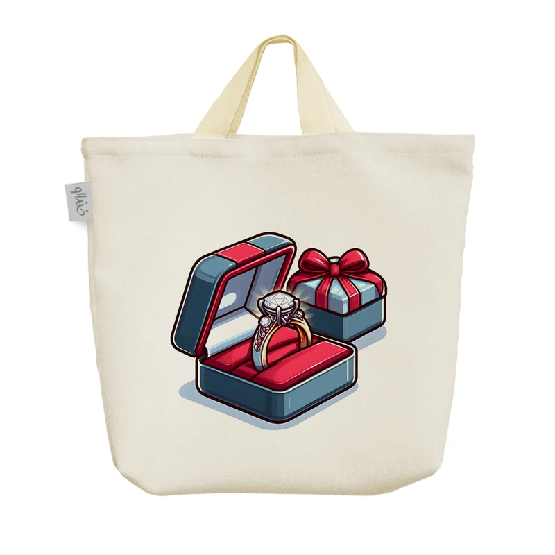 ساک خرید خندالو مدل حلقه ازدواج کد H1563