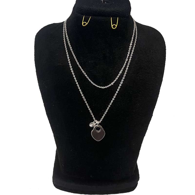 گردنبند دخترانه مدل قلب نگینی گردنبند دخترانه مدل قلب نگینی