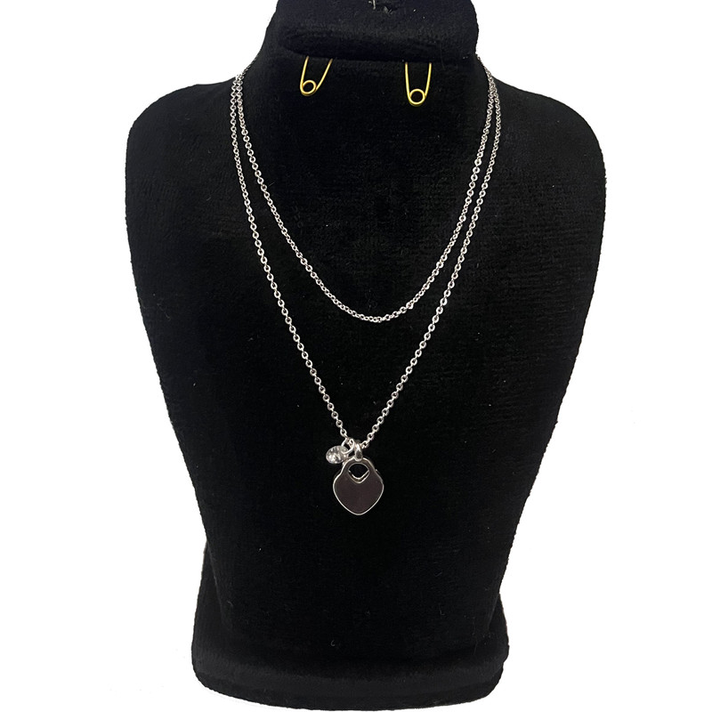 گردنبند دخترانه مدل قلب نگینی گردنبند دخترانه مدل قلب نگینی