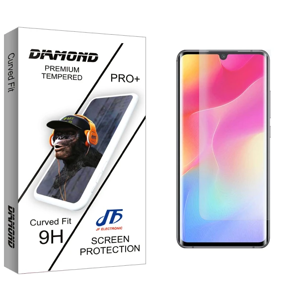 محافظ صفحه نمایش جی اف مدل Diamond UV مناسب برای گوشی موبایل شیائومی Mi note 10 Pro