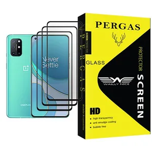 Waily Nice Pergas Glass MIX003 Screen Protector For OnePlus 8T Pack Of 3