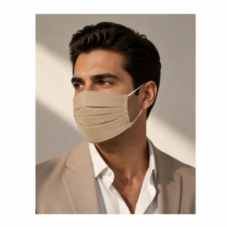 عکس شماره 4 : ماسک پارچه ای دو لایه مدل te 22139261 بسته 5 عددی