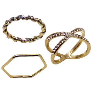 انگشتر زنانه کد RKH_1459 بسته 3 عددی