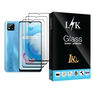 LKG LK Glass MIX003 Screen Protector For Realme C20A Pack Of 3