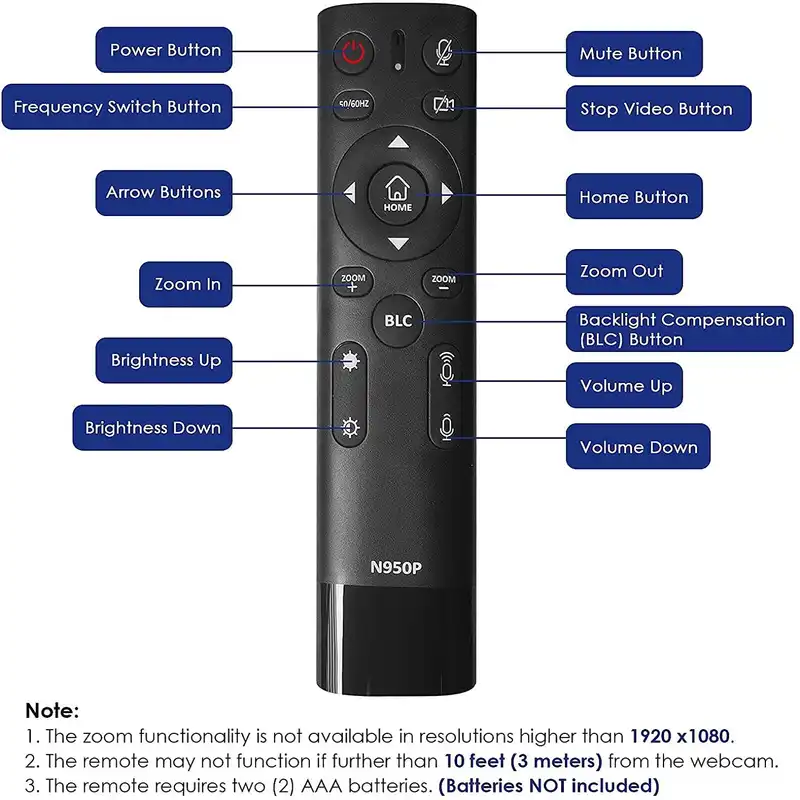 وب کم نکسیگو مدل 4K with Remote and Sony Sensor & 5X Digital Zoom