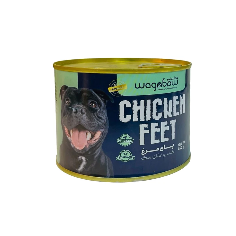 کنسرو غذای سگ وگ اند بو مدل Chicken feet طعم مرغ وزن 450 گرم