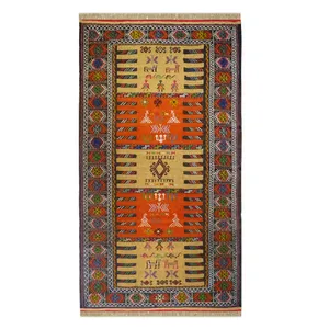 گلیم دستبافت دو متری کد 5032