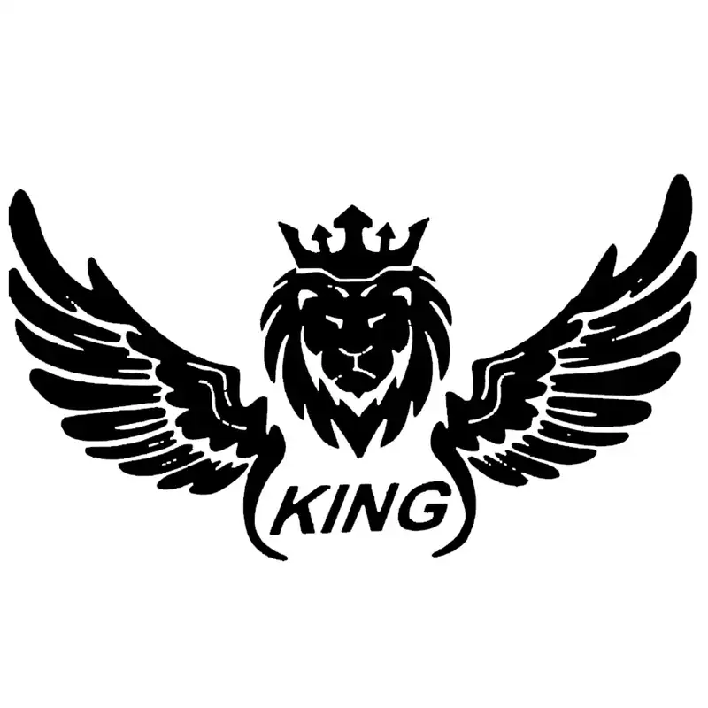 استیکر پارچه و لباس مدل KING کد BLK 10