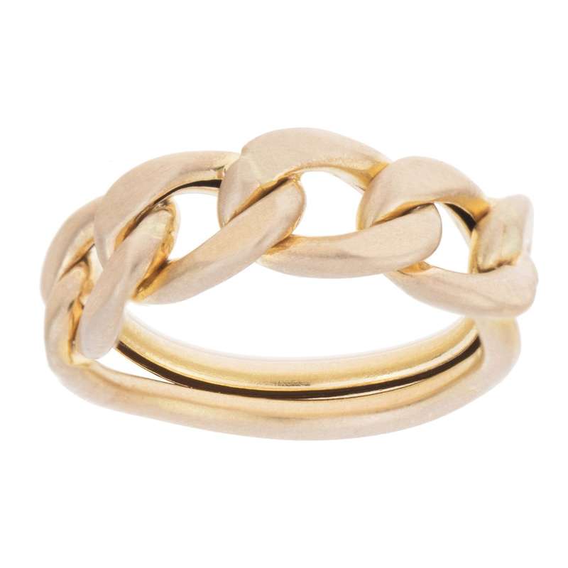 انگشتر طلا 18 عیار زنانه با طرح کارتیه مایا ماهک مدل MR0258 سایز 58