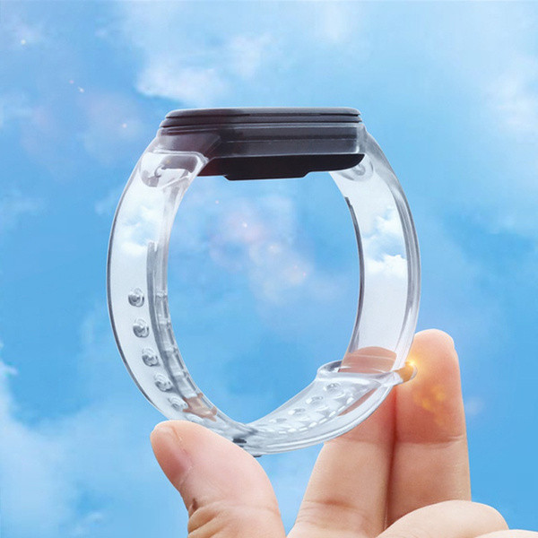 بند مدل RAINBOW شفاف مناسب برای مچ بند هوشمند شیائومی MI BAND 5/6 3