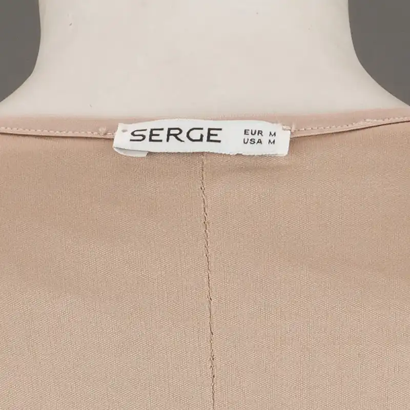 پیراهن زنانه سرژه مدل 205477 رنگ کرم