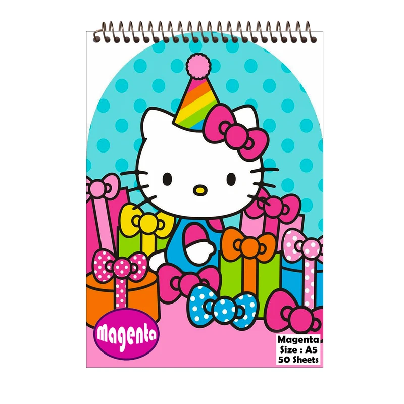 دفتر نقاشی مجنتا طرح کیتی کد 0099