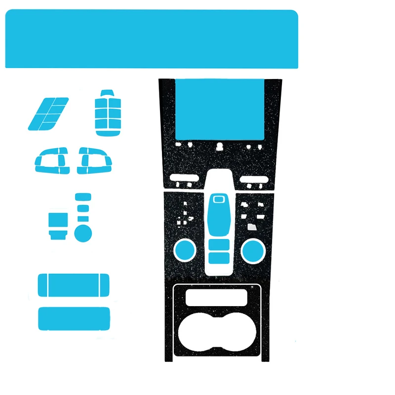 برچسب محافظ داخلی کنسول مدل سوپر متالیک مناسب برای تیگو 8 پرو ای پلاس مجموعه 15 عددی