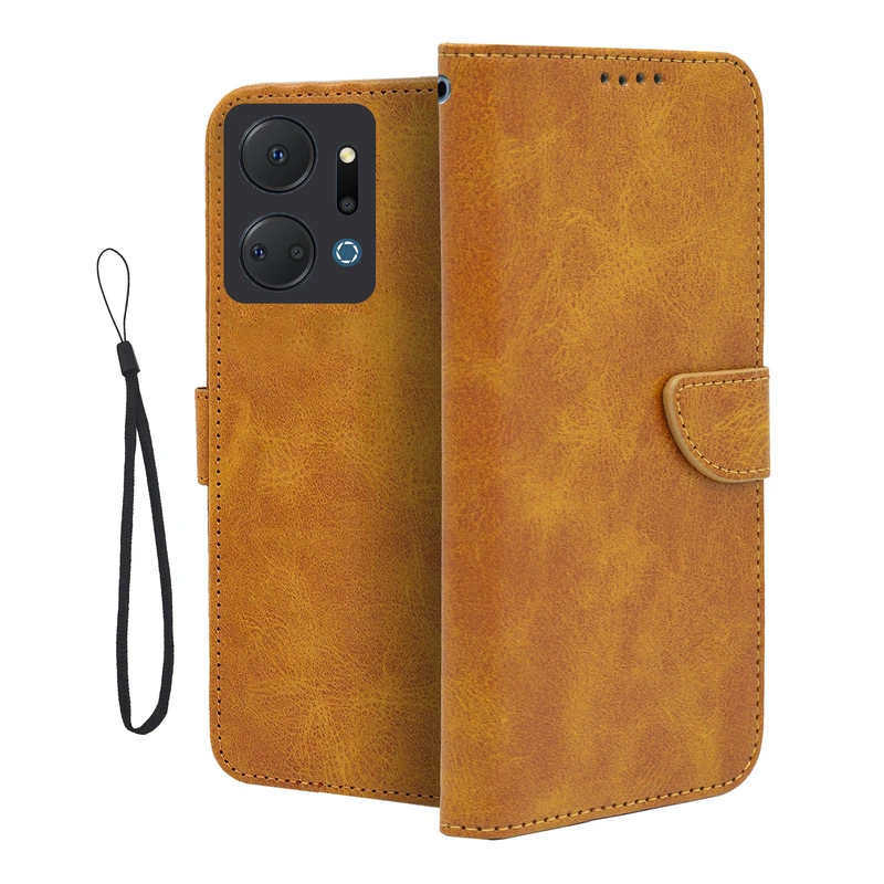 کیف کلاسوری مدل خوشی مناسب برای گوشی موبایل آنر X7A به همراه بندآویز