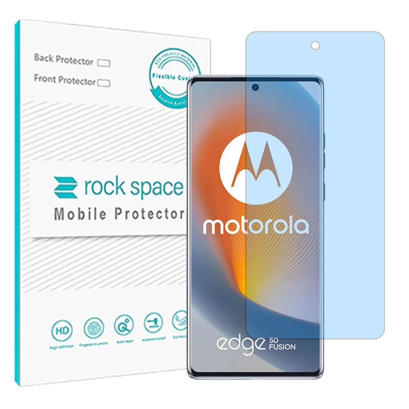محافظ صفحه نمایش ضد اشعه آبی راک اسپیس مدل Eye Care مناسب برای گوشی موبایل موتورولا Edge 50 Fusion