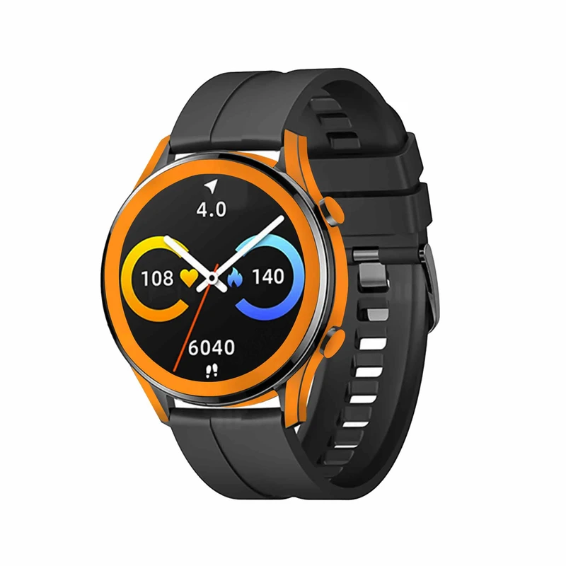 برچسب ماهوت طرح Matte-Orange مناسب برای ساعت هوشمند شیائومی Imilab W12