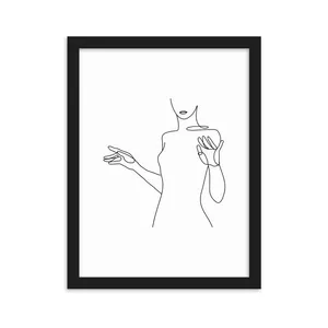 Minimal Wall Art Girl Design Code 2728
