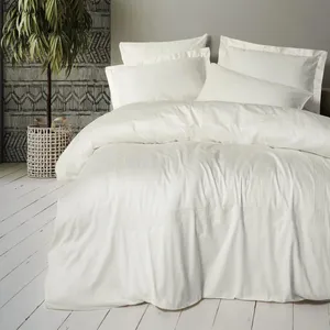 سرویس ملحفه دو نفره 6 تکه کاتن باکس مدل Brode Saten Luxe Ekru C.K
