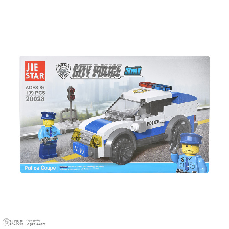 ساختنی 109 تکه جای استار طرح ماشین پلیسی مدل 20028
