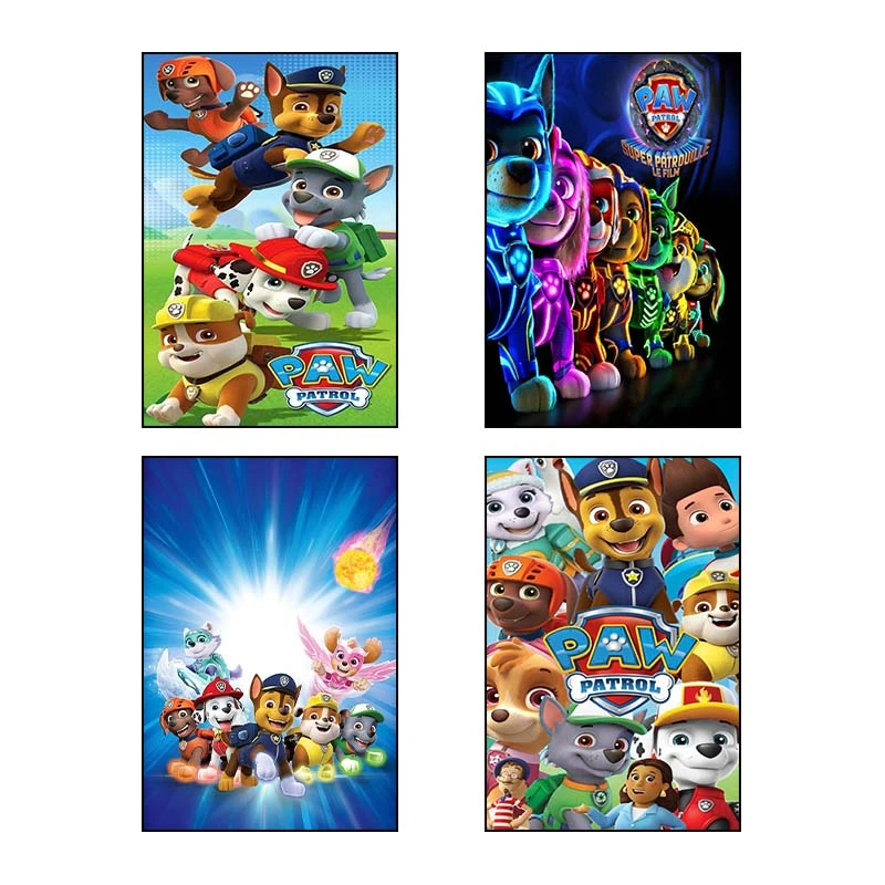 تابلو شاسي کارنيکا طرح سگ های نگهبان paw patrol کد 52751 مجموعه 4 عددی