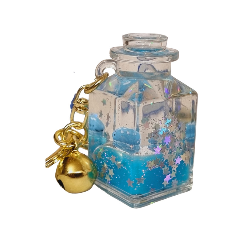 جاکلیدی دخترانه مدل بطری آکواریومی فانتزی