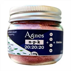 کود سه بیست غنی با آمینو اسید آگنس مدل Ag20-20-20Amino وزن 130 گرم