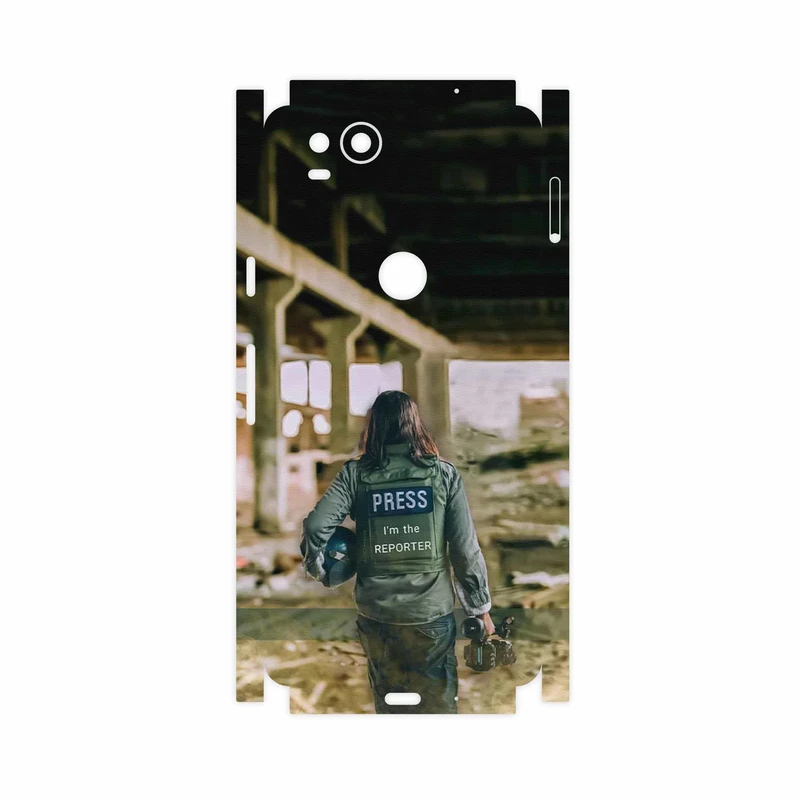 برچسب پوششی ماهوت مدل Reporter-FullSkin مناسب برای گوشی موبایل گوگل Pixel 2