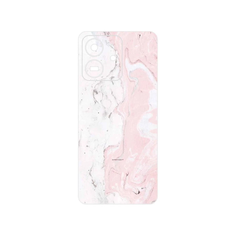 برچسب پوششی ماهوت مدل Blanco_Pink_Marble مناسب برای گوشی موبایل آنر Play 10