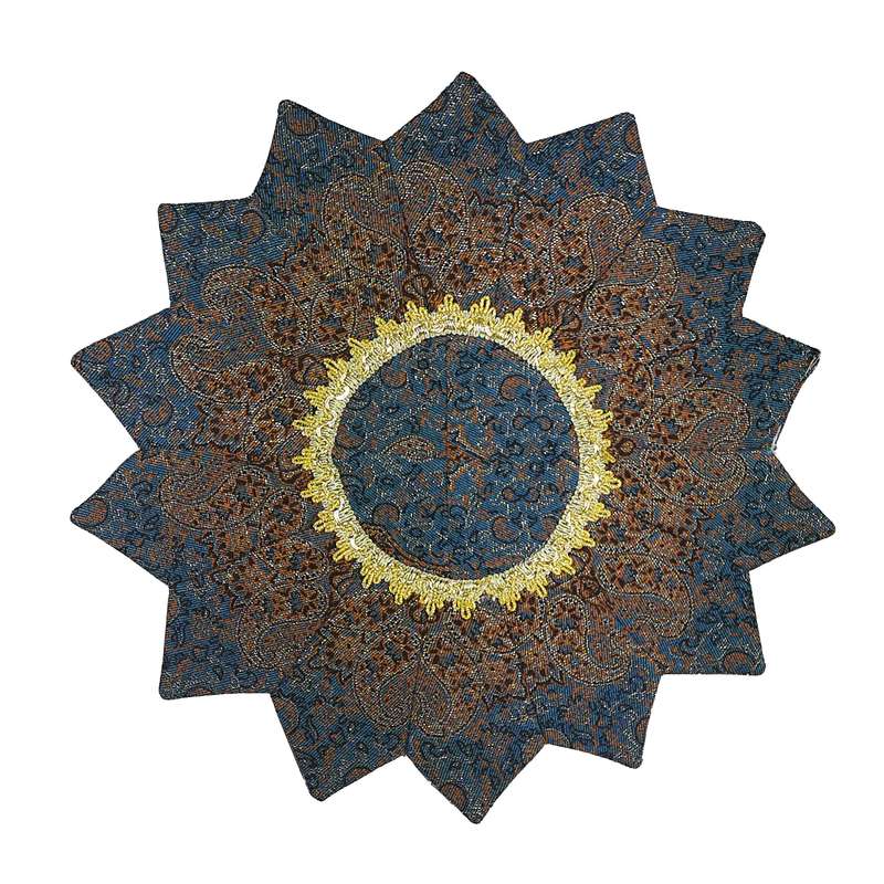 رومیزی ترمه مدل نسترن چهل تکه کد 36