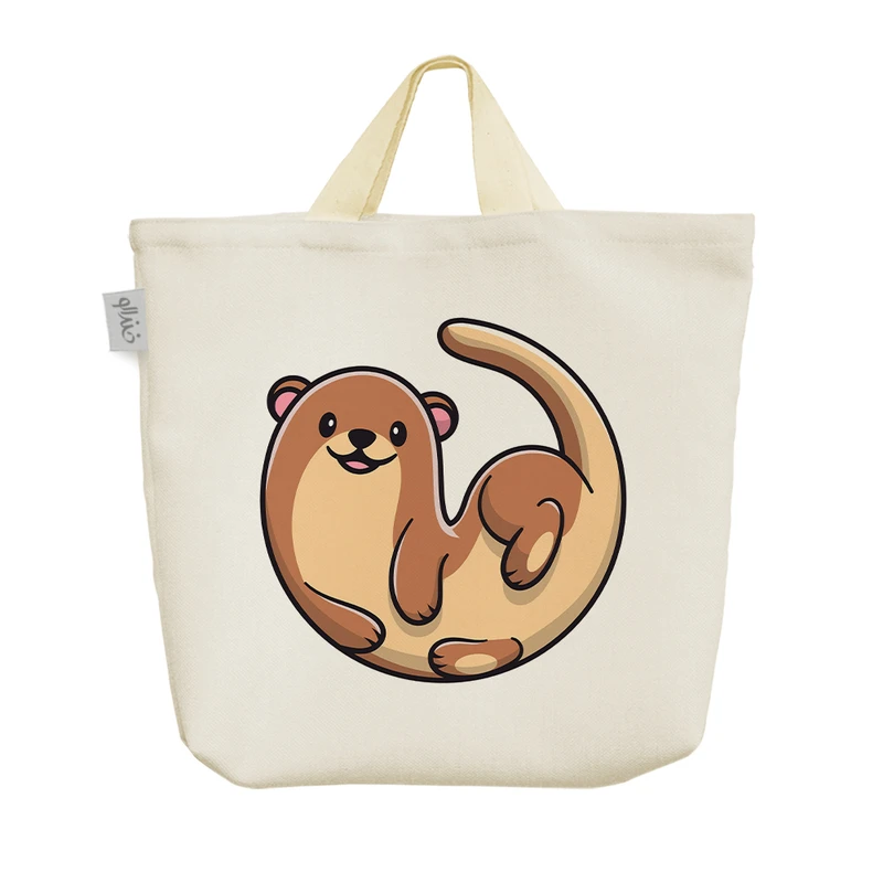 ساک خرید خندالو مدل حیوانات بامزه سمور کد 3210