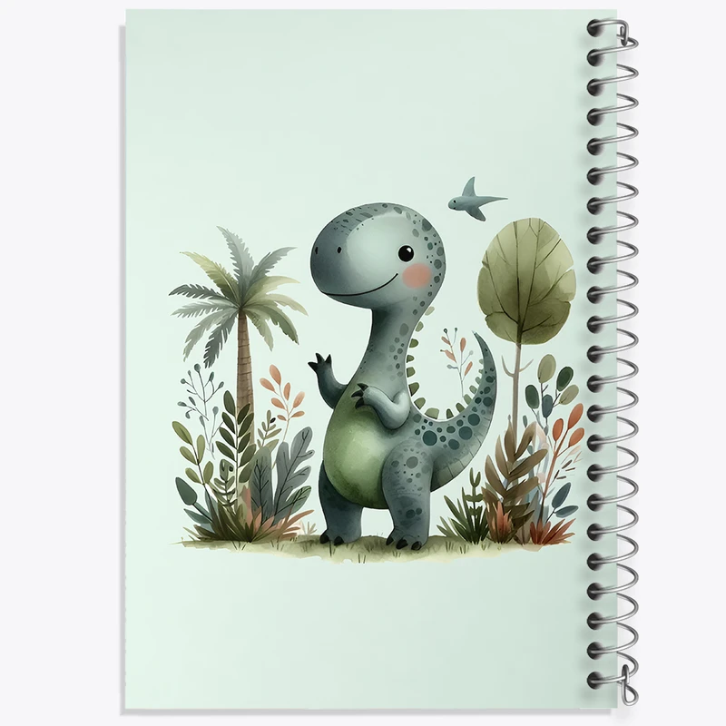 دفتر مشق 50 برگ خندالو طرح دایناسور بامزه کد N5541