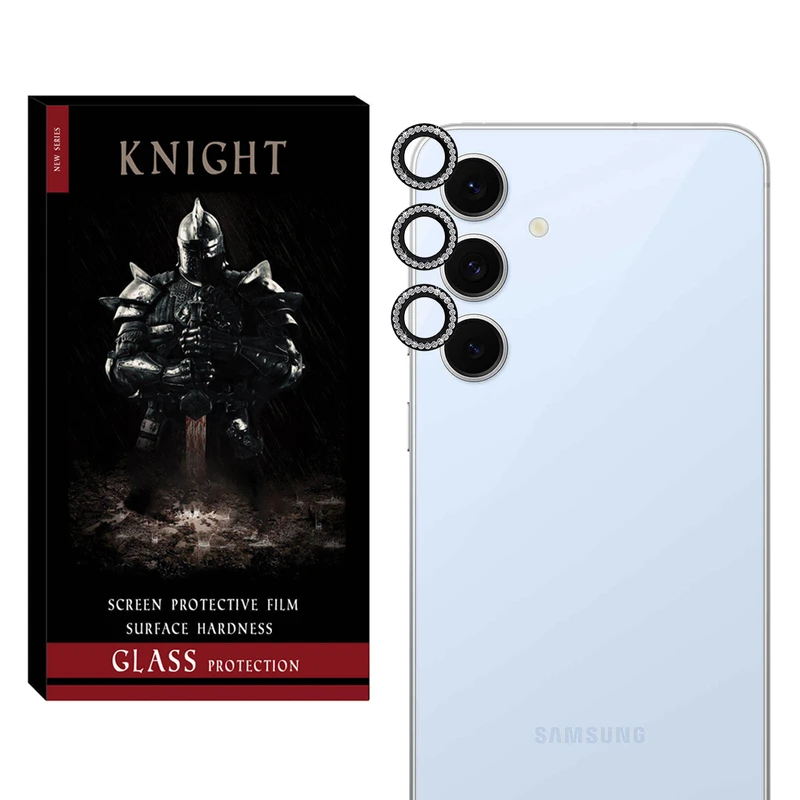 محافظ لنز دوربین نایت مدل Ring Diamond KT مناسب برای گوشی موبایل سامسونگ Galaxy S24 Fe