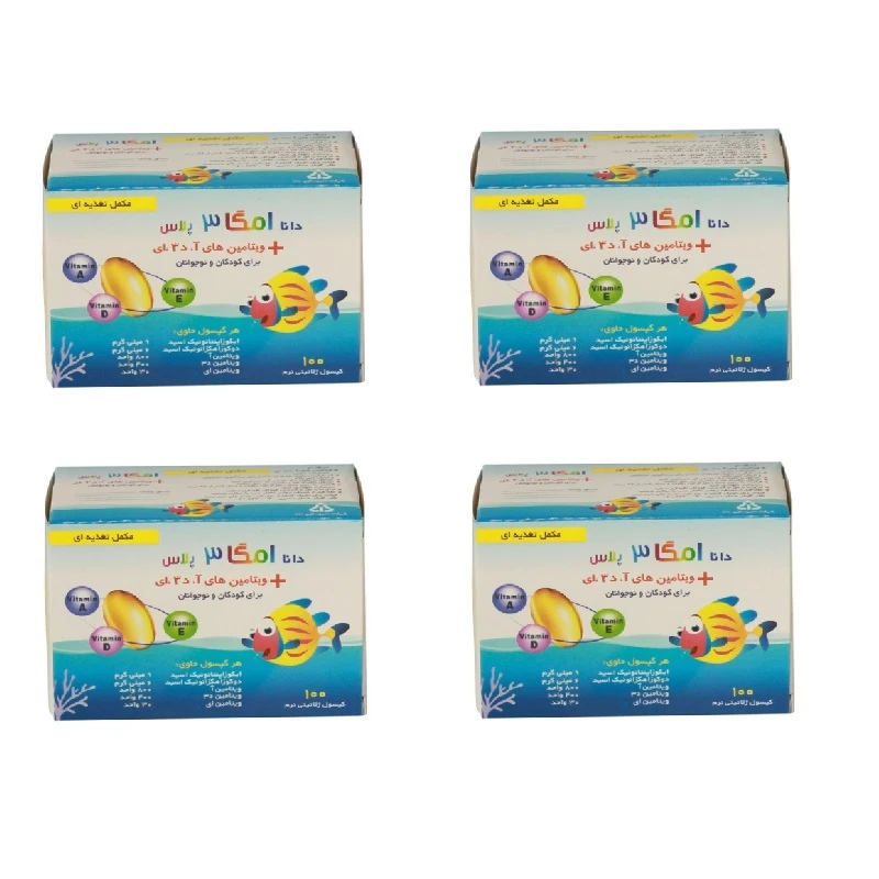کپسول امگا 3 پلاس داروسازی دانا چهار بسته 100 عددی