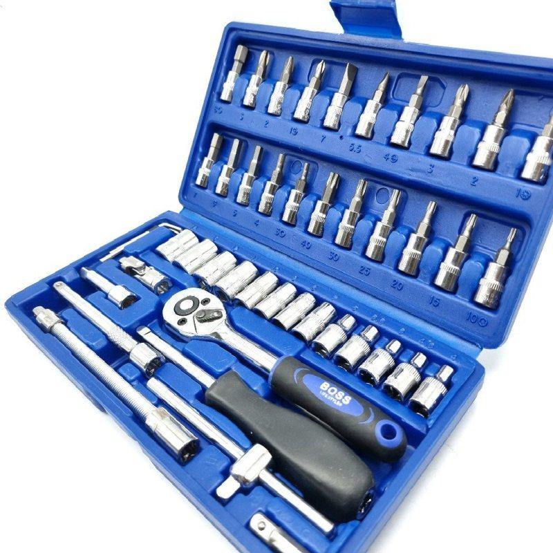 مجموعه 46 عددی آچاربکس باس مدل A020 مجموعه 46 عددی آچاربکس باس مدل A020